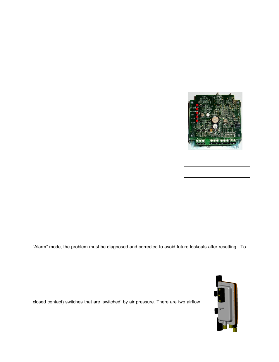 Sequence of operation, Flame safety control, Air flow switch | FloAire DIRECT FIRED MODULE User Manual | Page 17 / 28