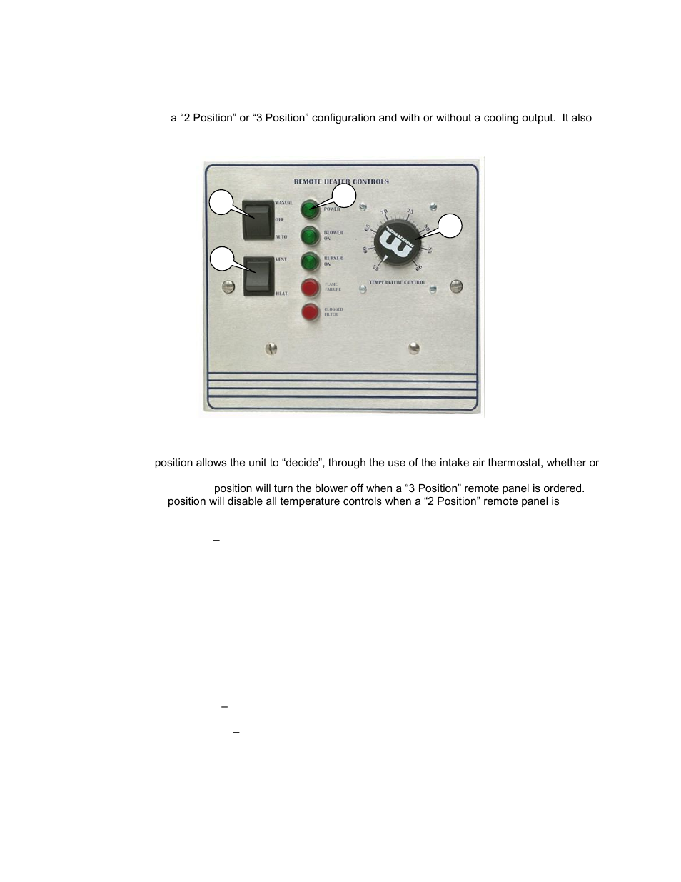 Remote panel option | FloAire DIRECT FIRED MODULE User Manual | Page 21 / 28