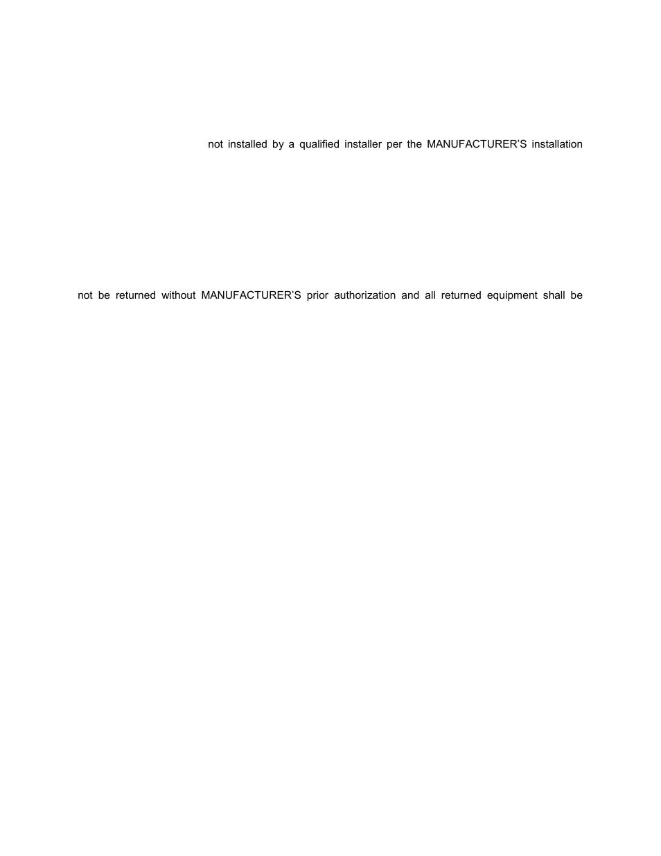 Warranty | FloAire DIRECT FIRED MODULE User Manual | Page 4 / 28