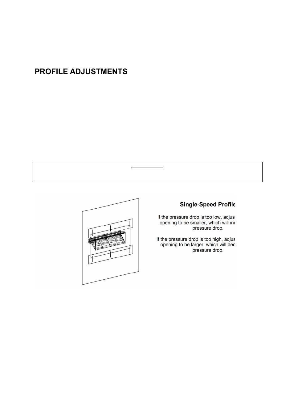 Profile adjustments, Single-speed profile | FloAire FAV User Manual | Page 21 / 40