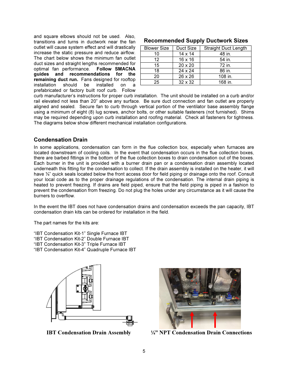 FloAire INDIRECT FIRED BENT TUBE MODULE User Manual | Page 5 / 44