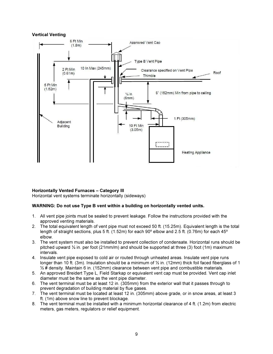 FloAire INDIRECT FIRED BENT TUBE MODULE User Manual | Page 9 / 44