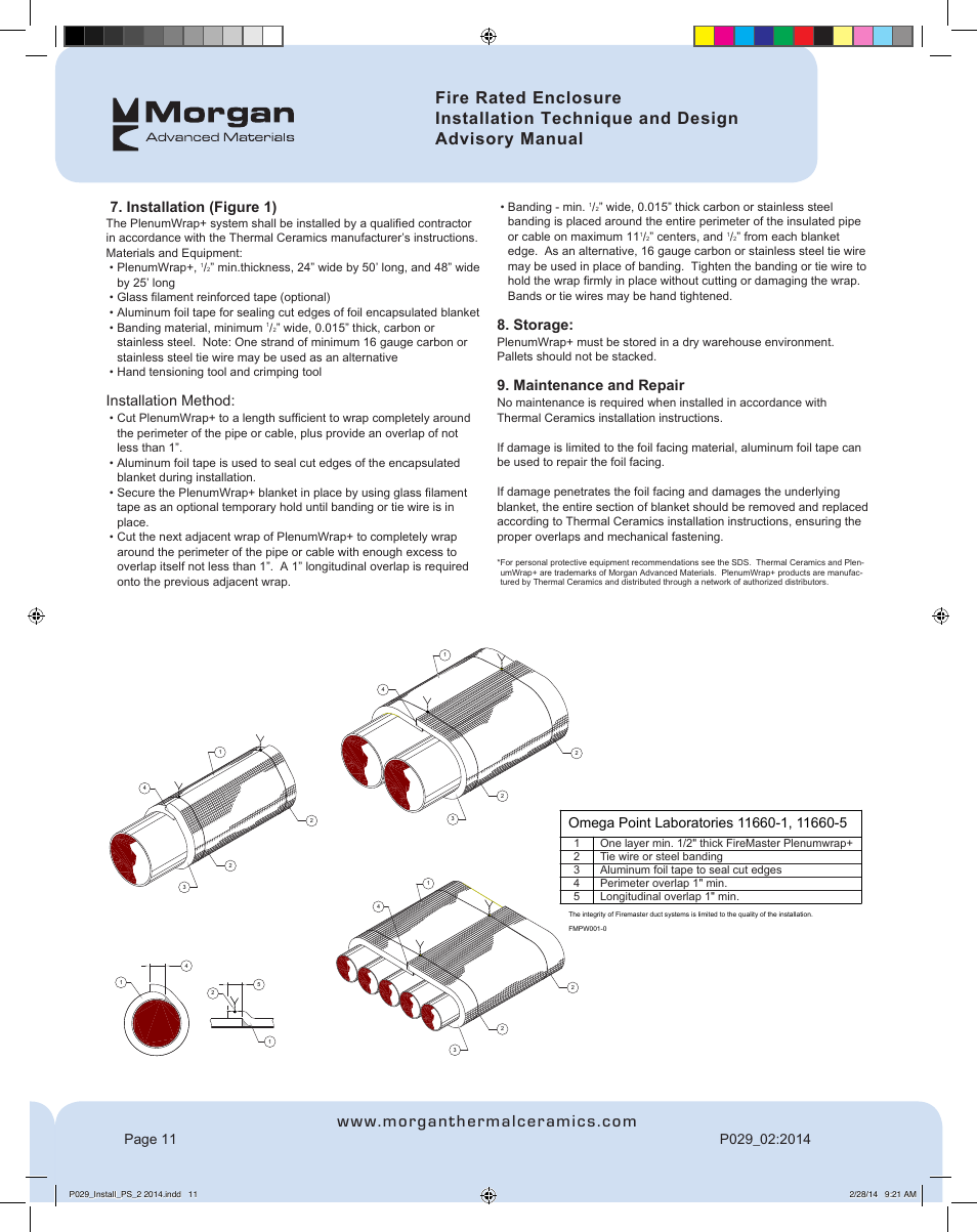 Installation (figure 1), Installation method, Storage | Maintenance and repair | FloAire Pyroscat Enclosure User Manual | Page 12 / 60