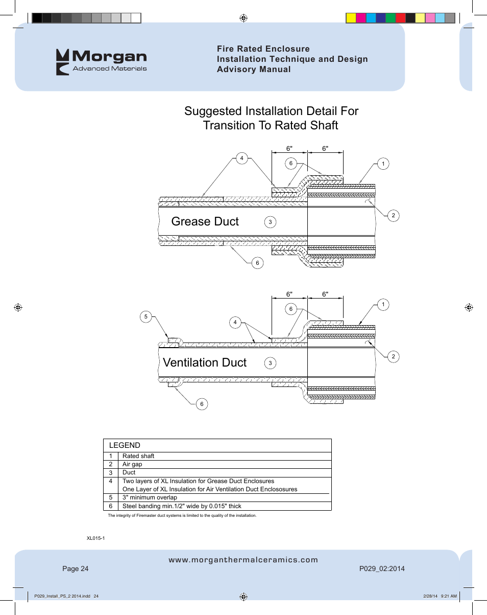 Grease duct ventilation duct | FloAire Pyroscat Enclosure User Manual | Page 25 / 60