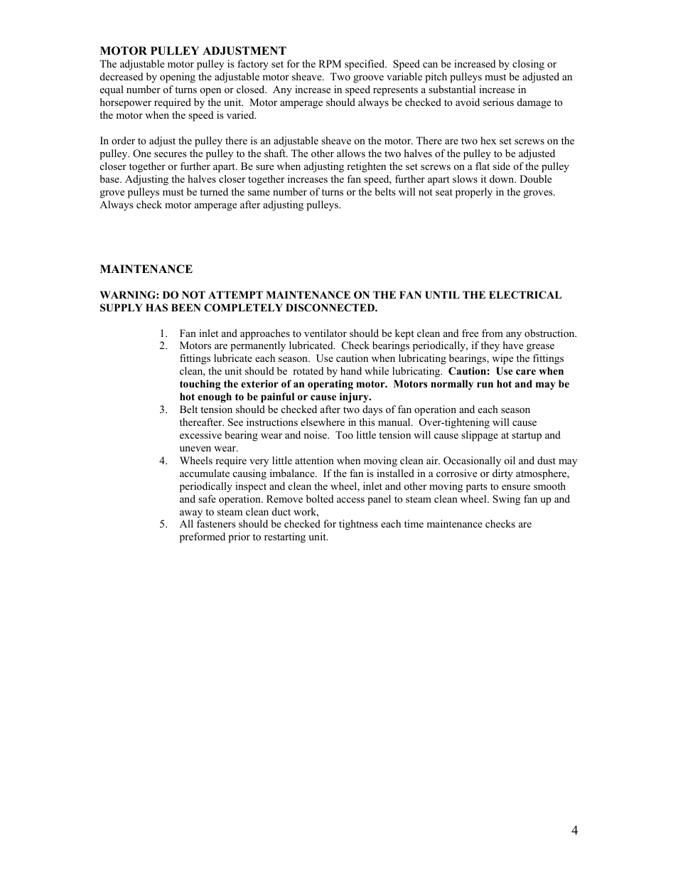 FloAire High Velocity Restaurant Duty Utility Set User Manual | Page 4 / 5