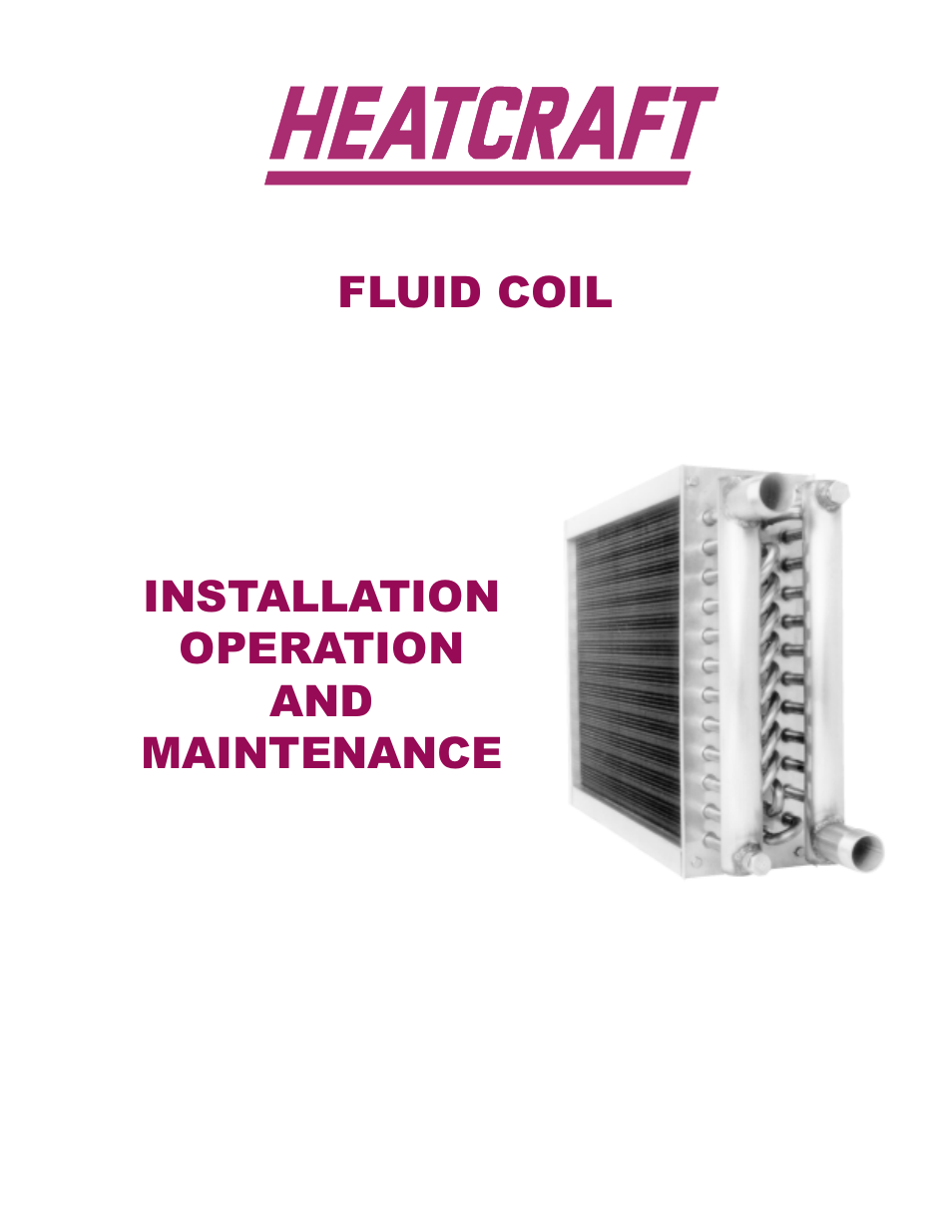 FloAire HOT WATER COIL MODULE User Manual | 12 pages