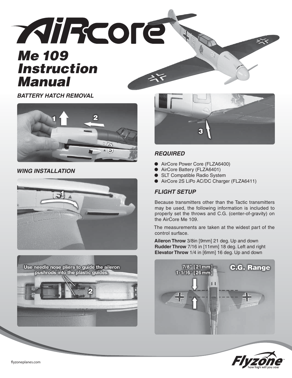 Flyzone FLZA3906 User Manual | 2 pages