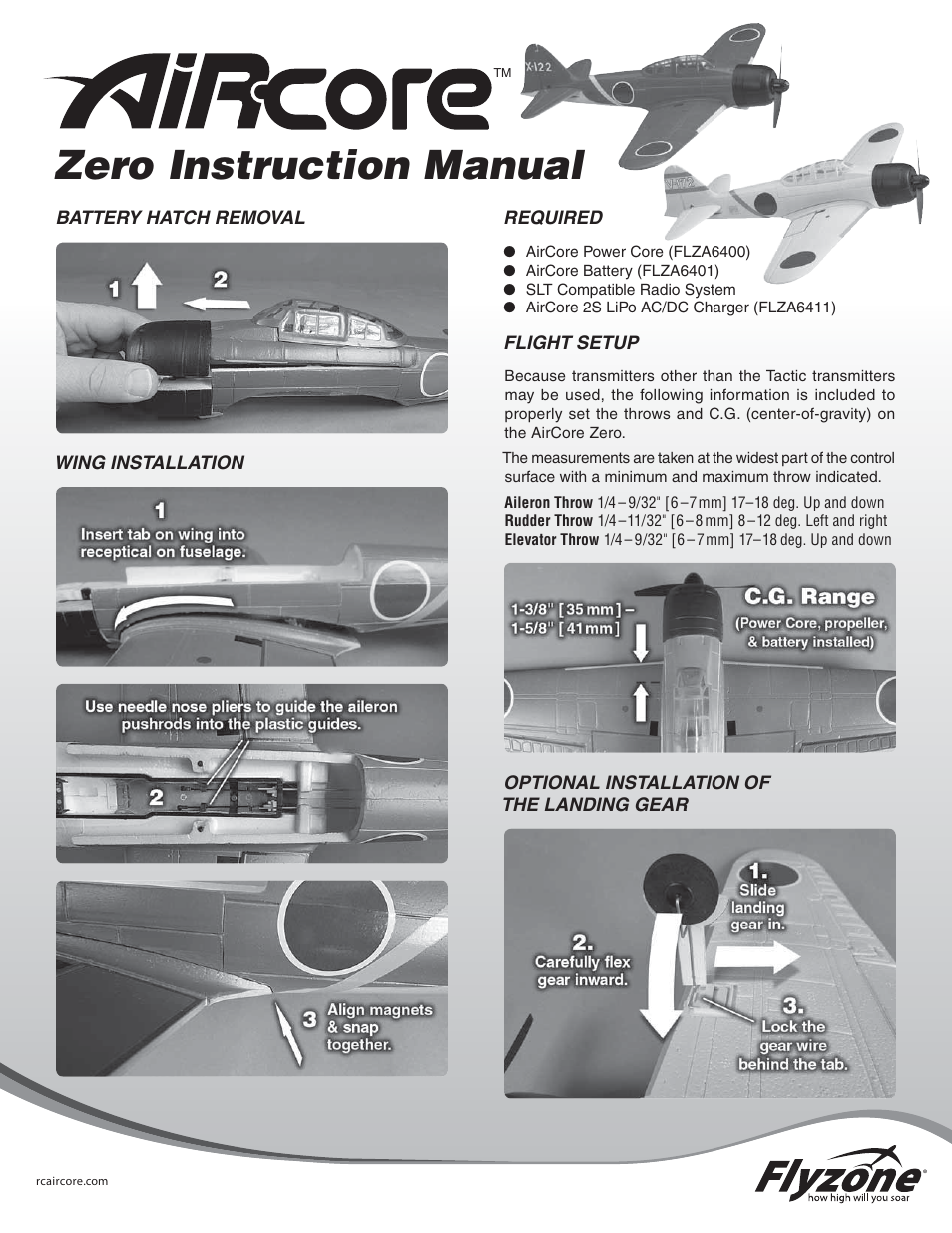 Flyzone FLZA3909 User Manual | 2 pages