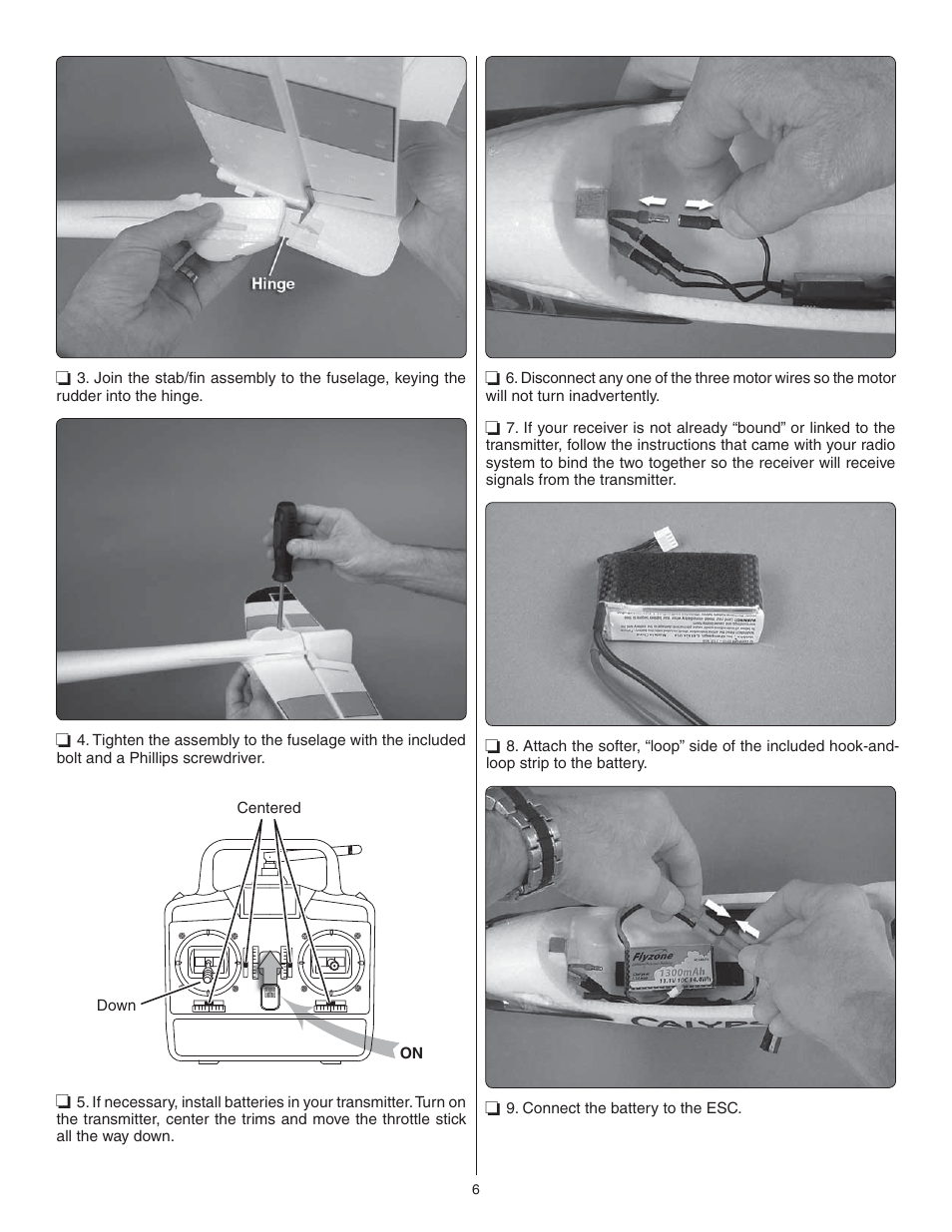 Flyzone FLZA3004 User Manual | Page 6 / 20