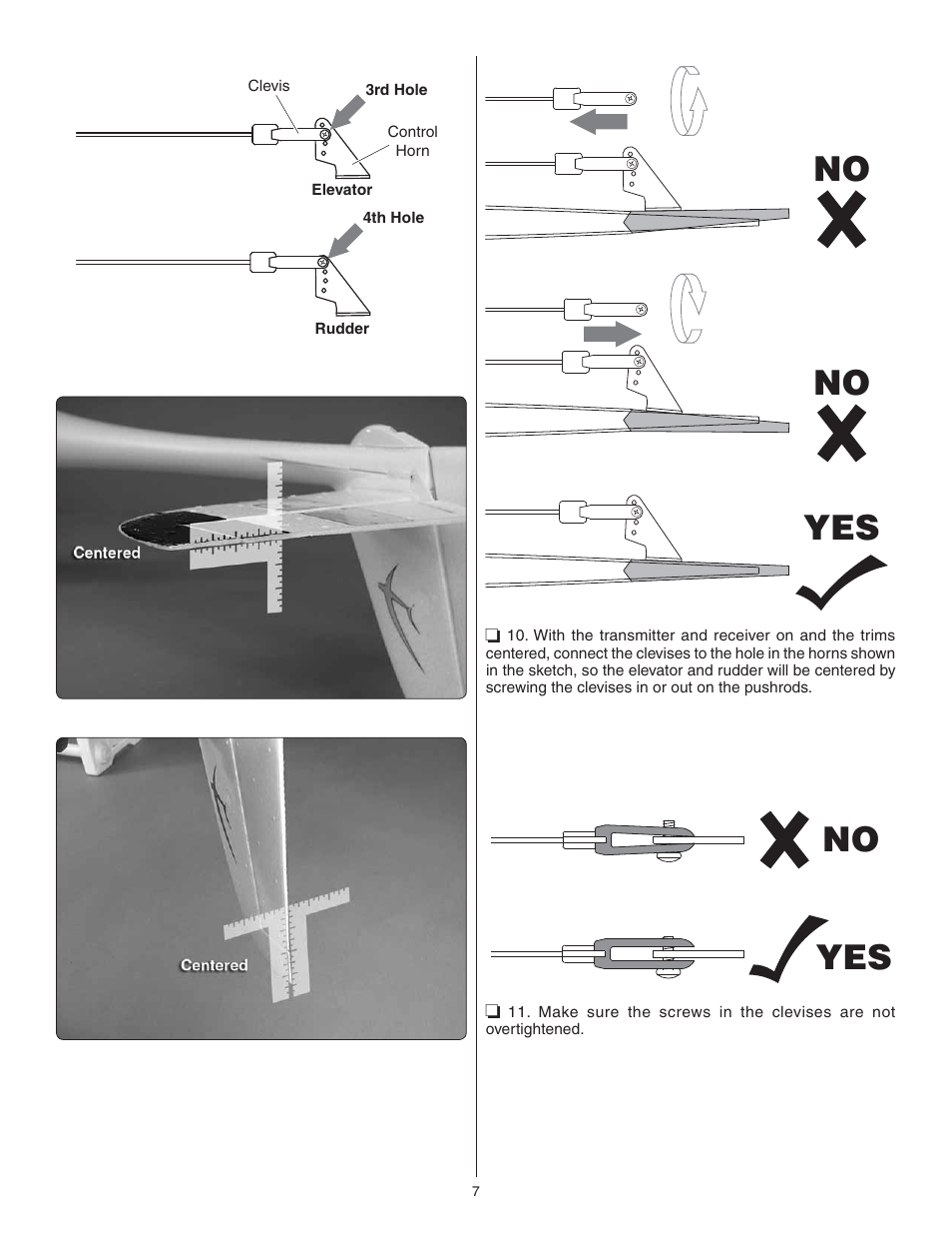 No yes no, Yes no | Flyzone FLZA3004 User Manual | Page 7 / 20