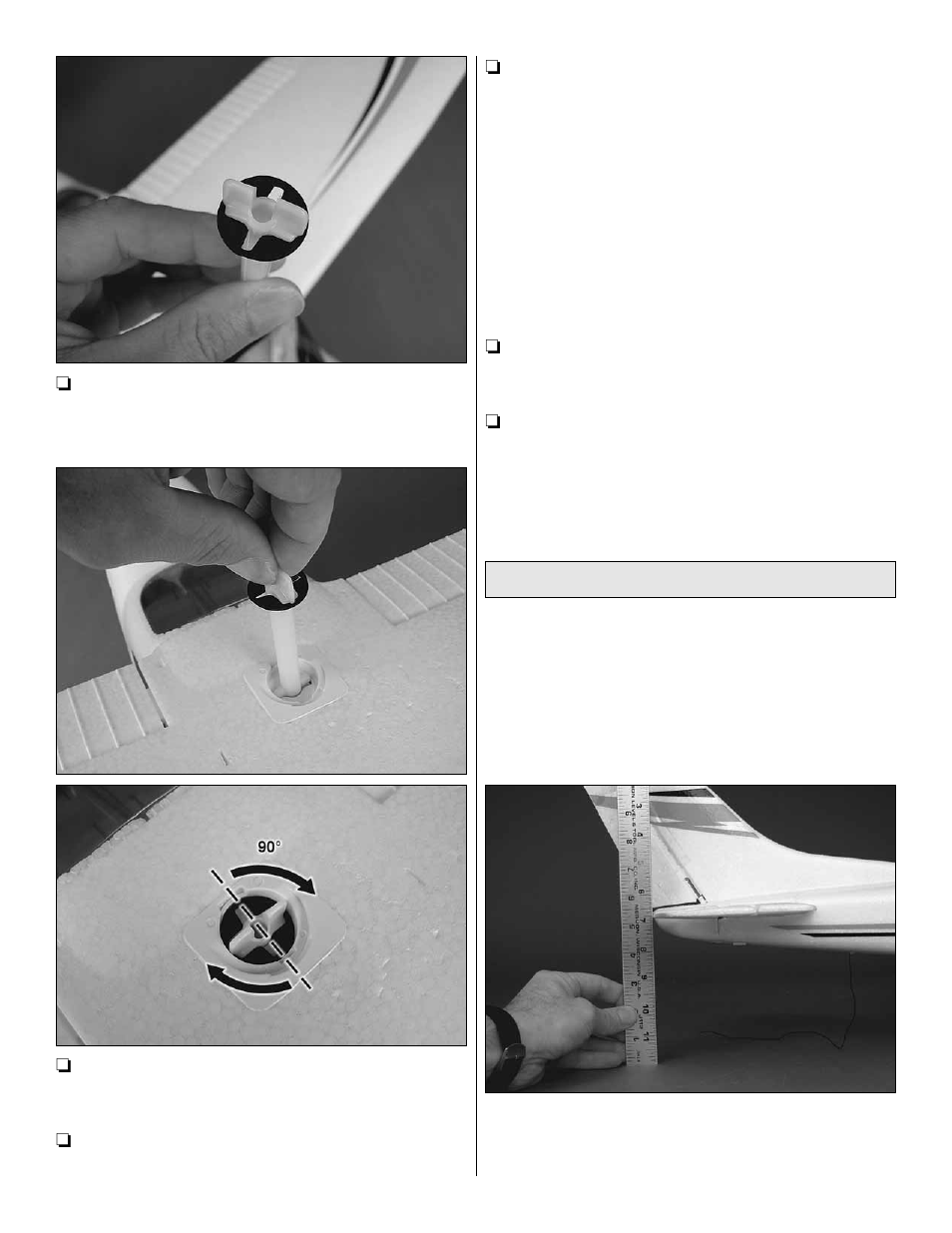 Check the control throws | Flyzone FLZA4004 User Manual | Page 10 / 16