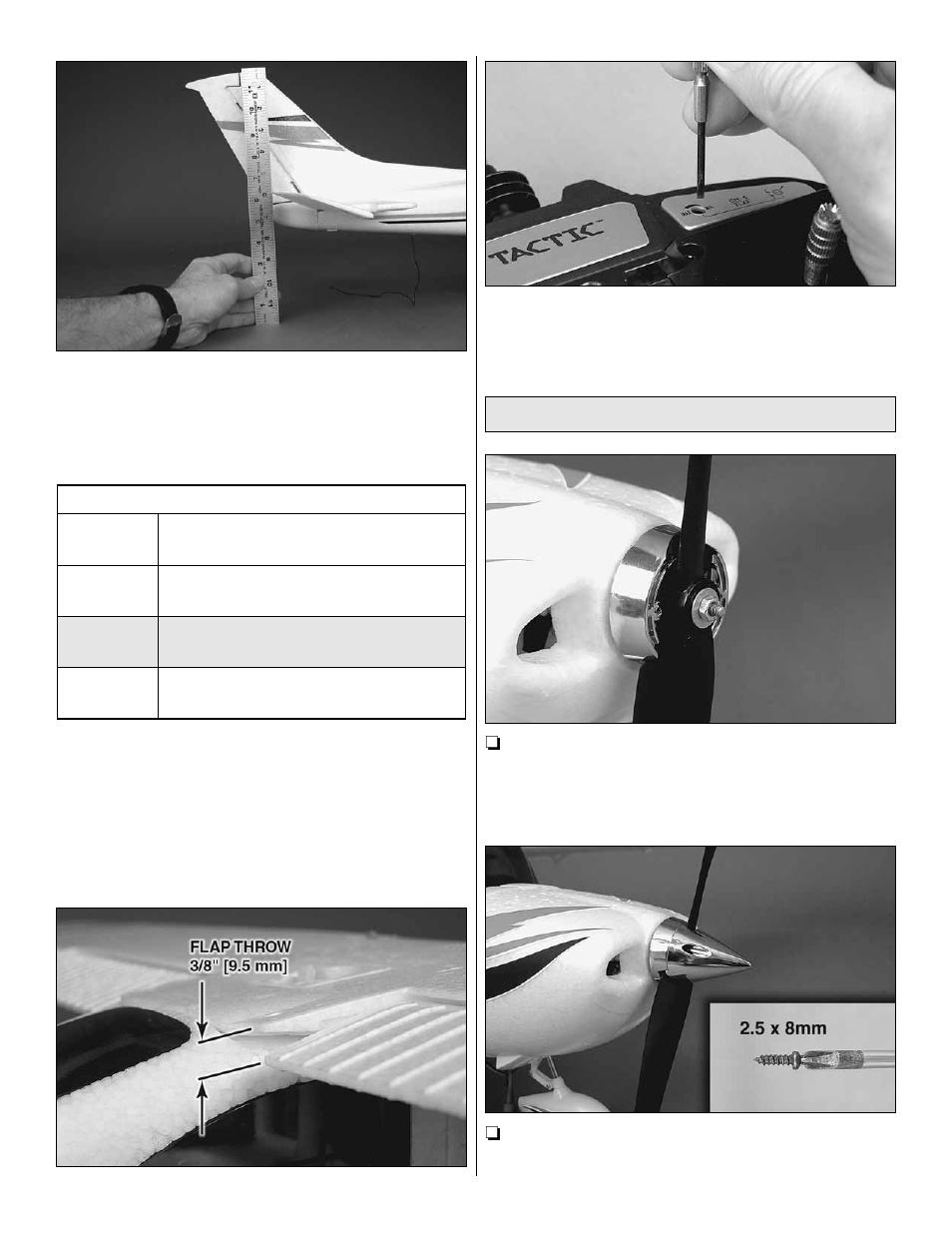 Final assembly | Flyzone FLZA4004 User Manual | Page 11 / 16