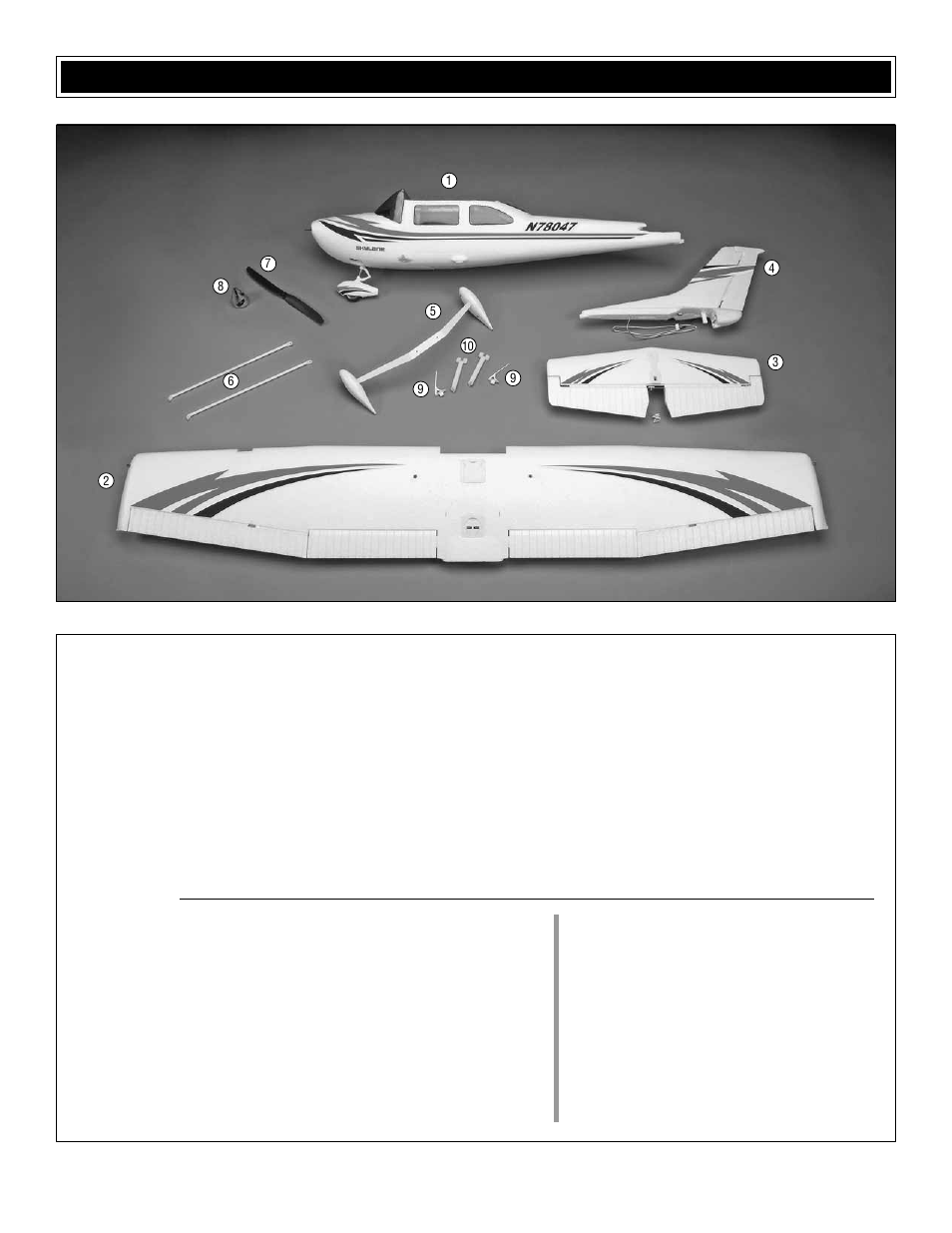 Kit contents | Flyzone FLZA4004 User Manual | Page 4 / 16