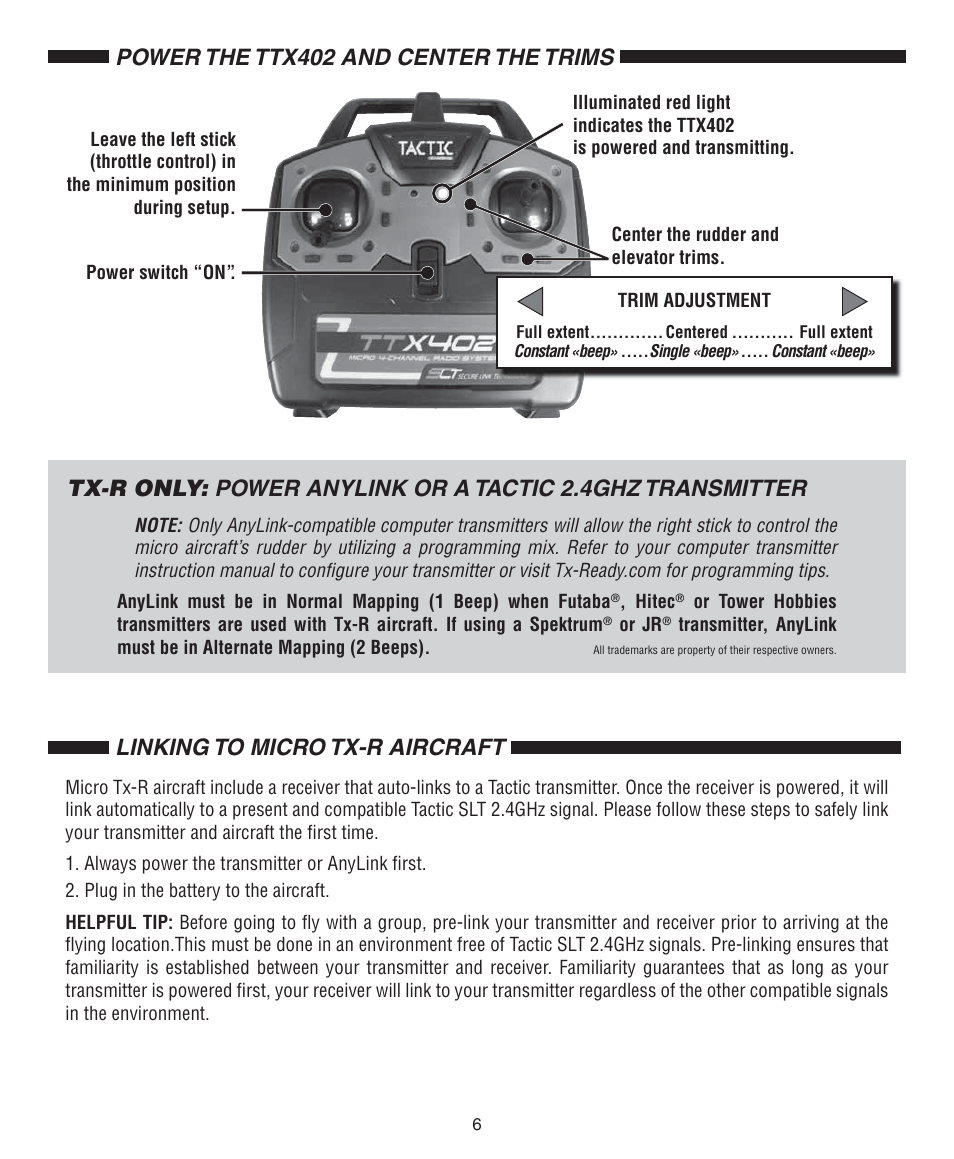 Flyzone FLZA2062 User Manual | Page 6 / 12