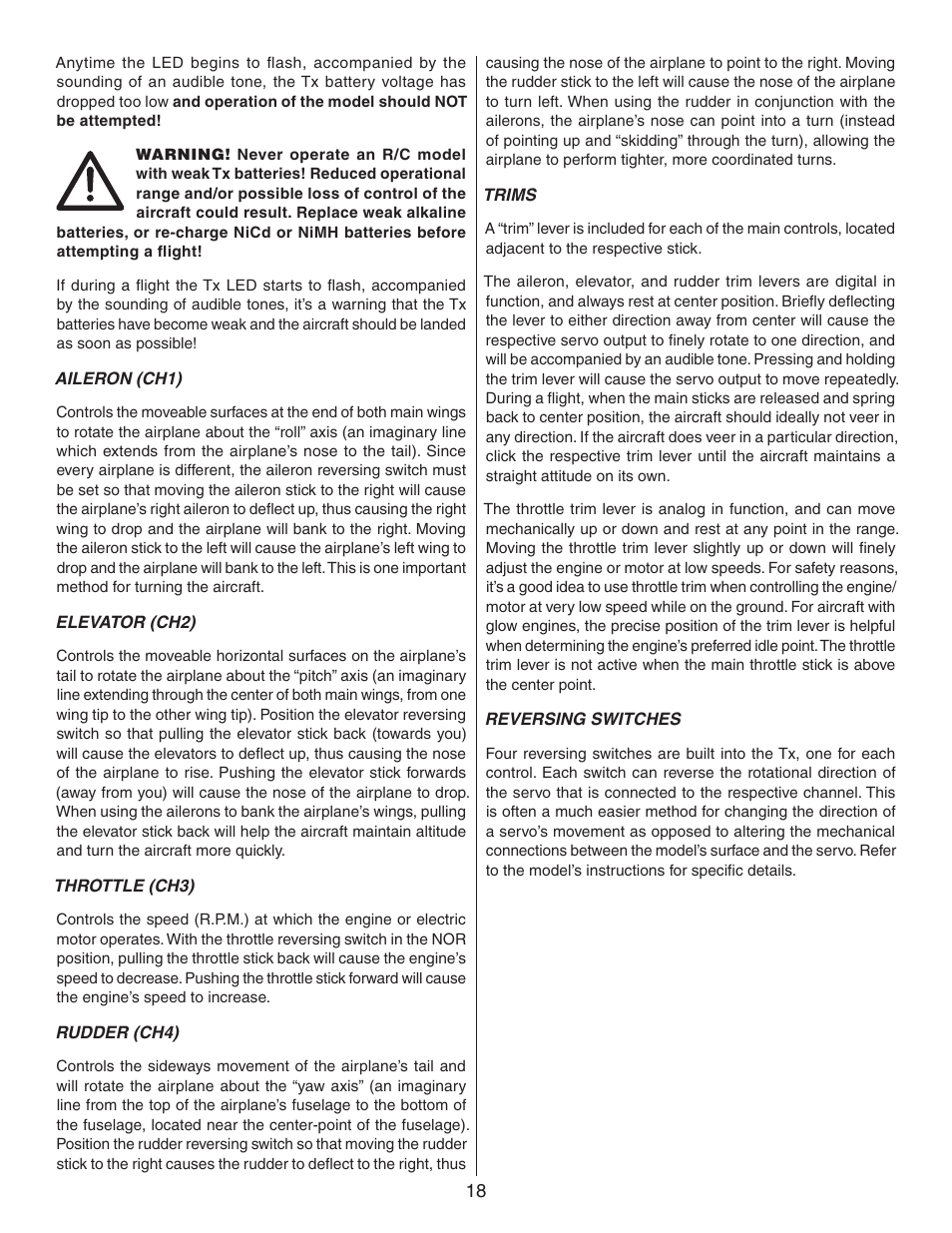 Flyzone FLZA3322 User Manual | Page 18 / 24