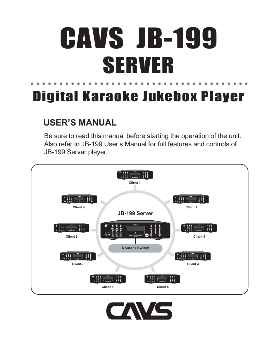 CAVS JB-199 User Manual | 14 pages