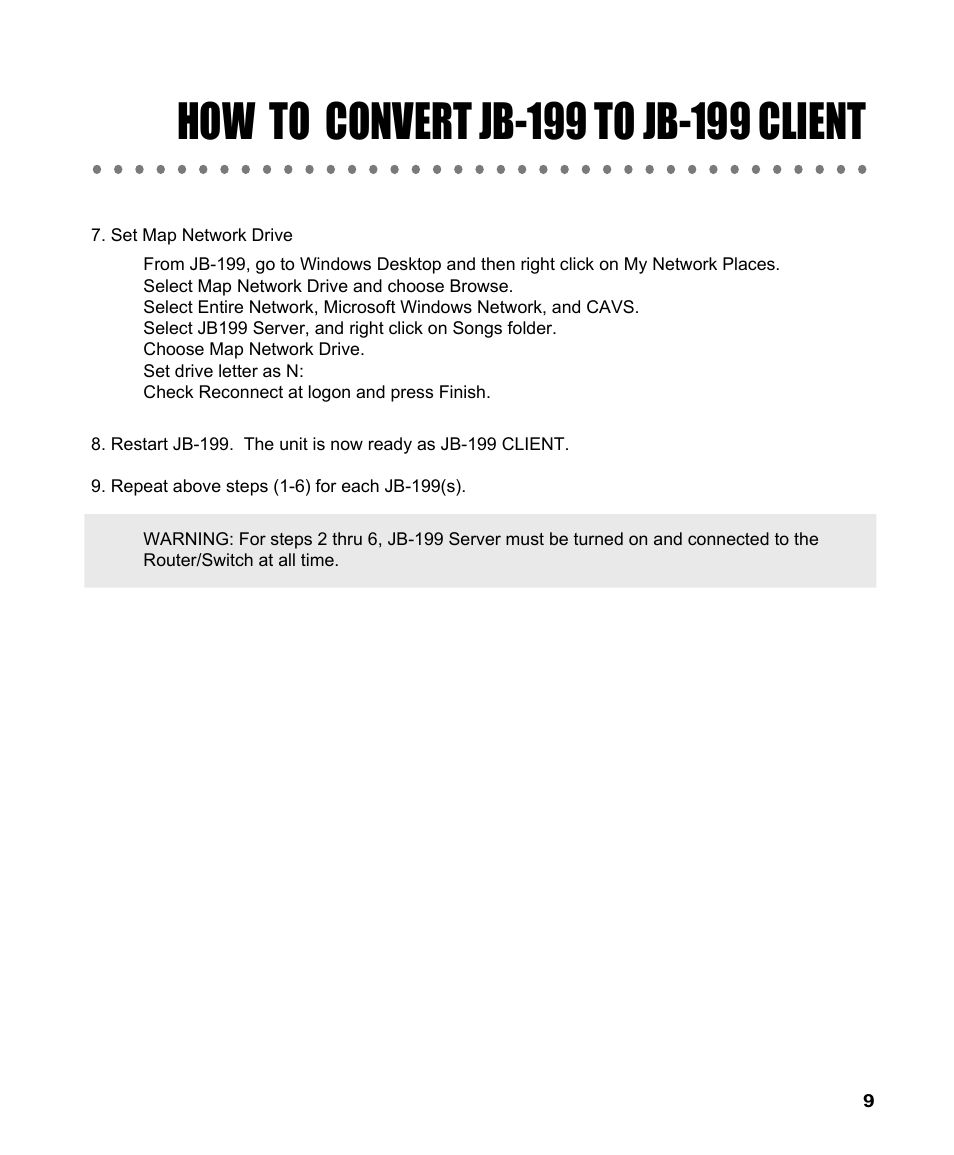 CAVS JB-199 User Manual | Page 10 / 14