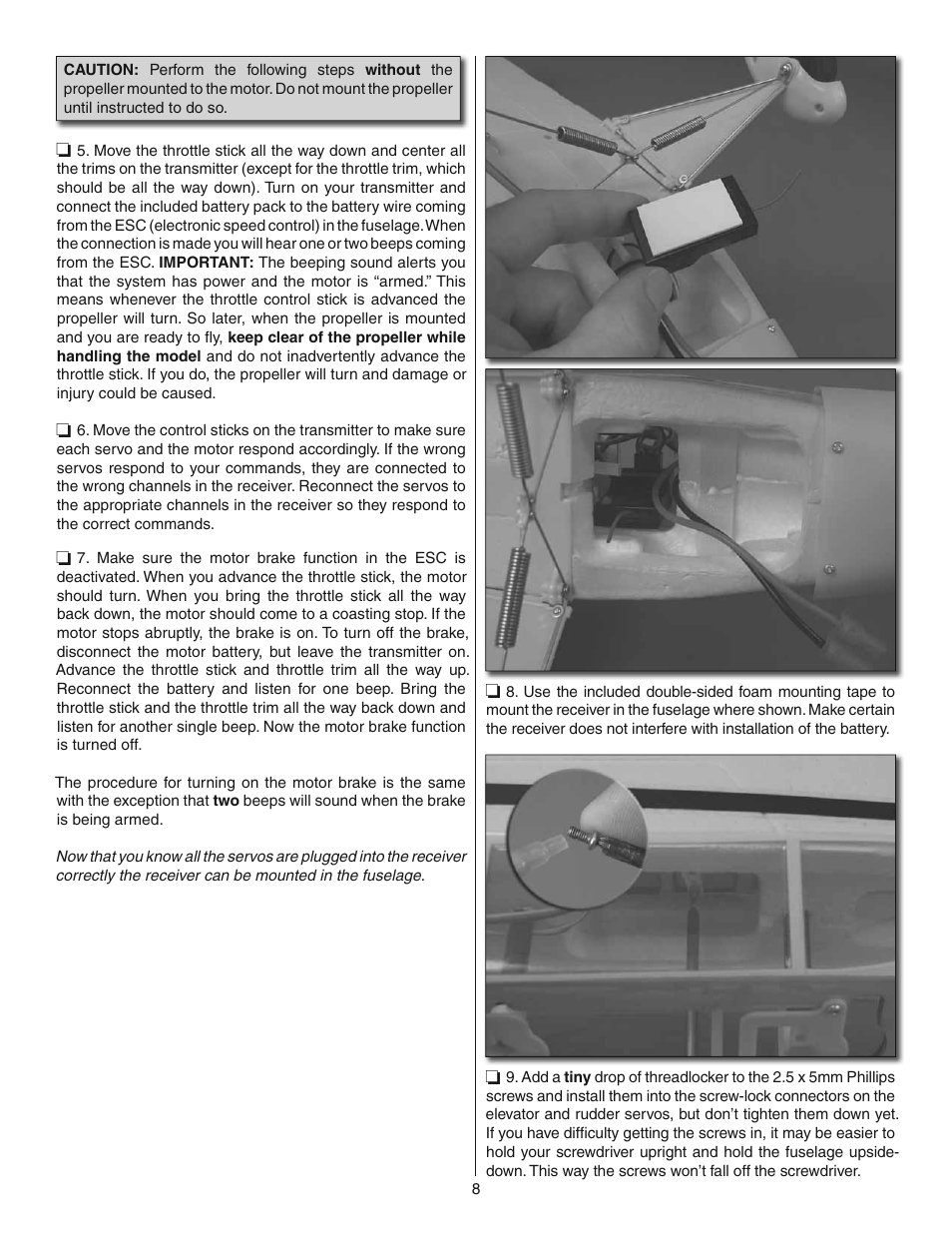 Flyzone FLZA4014 User Manual | Page 8 / 16