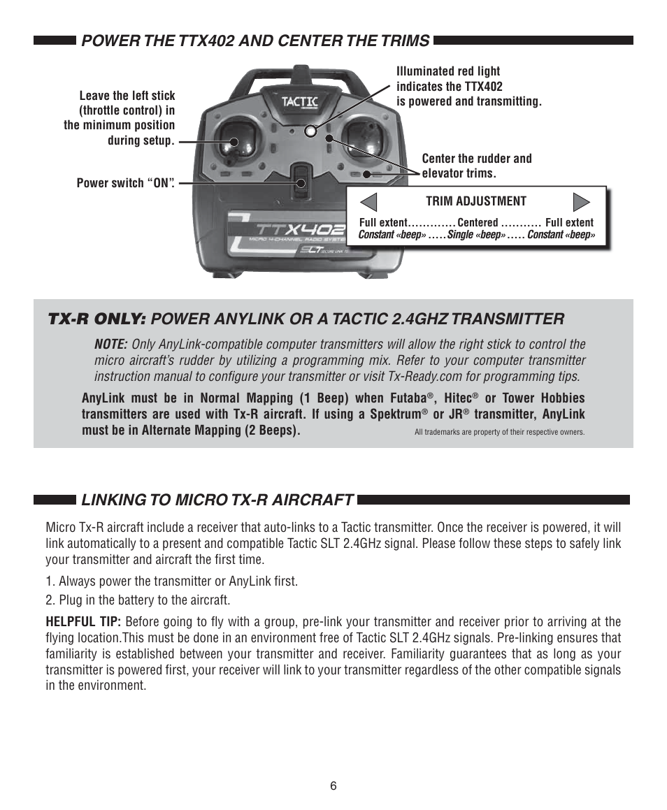 Flyzone FLZA2052 User Manual | Page 6 / 12