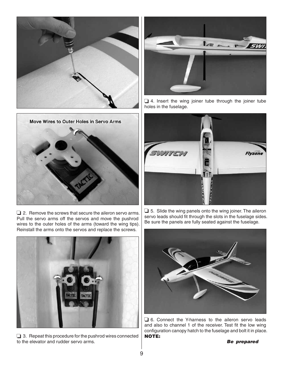 Flyzone FLZA3300 User Manual | Page 9 / 16