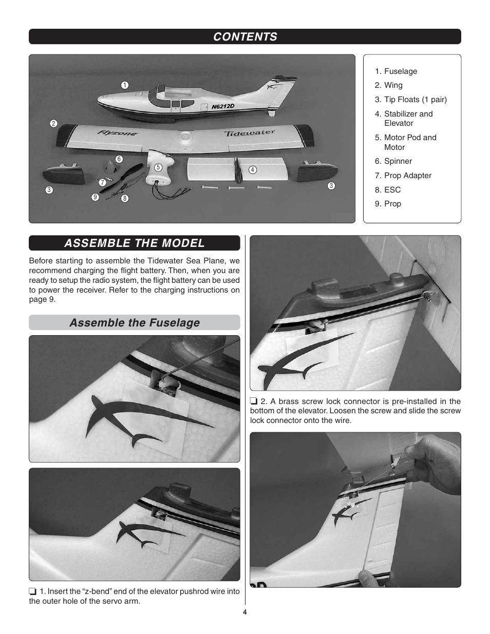 Flyzone FLZA3332 User Manual | Page 4 / 20