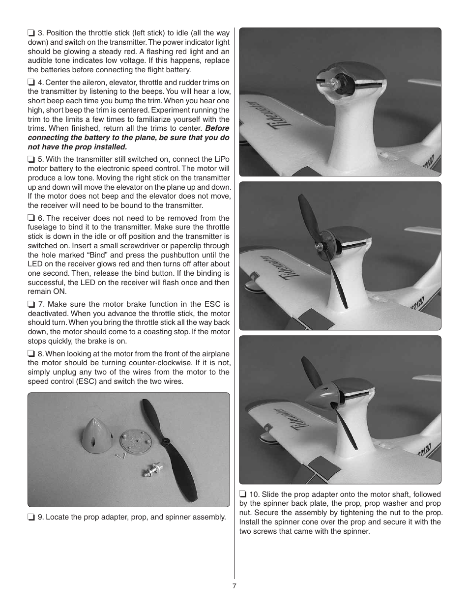 Flyzone FLZA3332 User Manual | Page 7 / 20