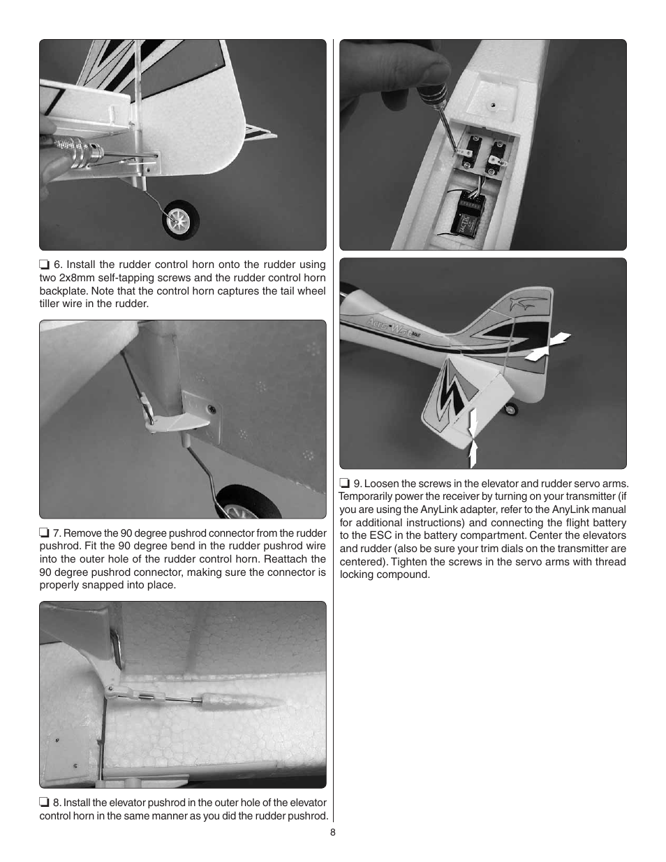 Flyzone FLZA3312 User Manual | Page 8 / 12