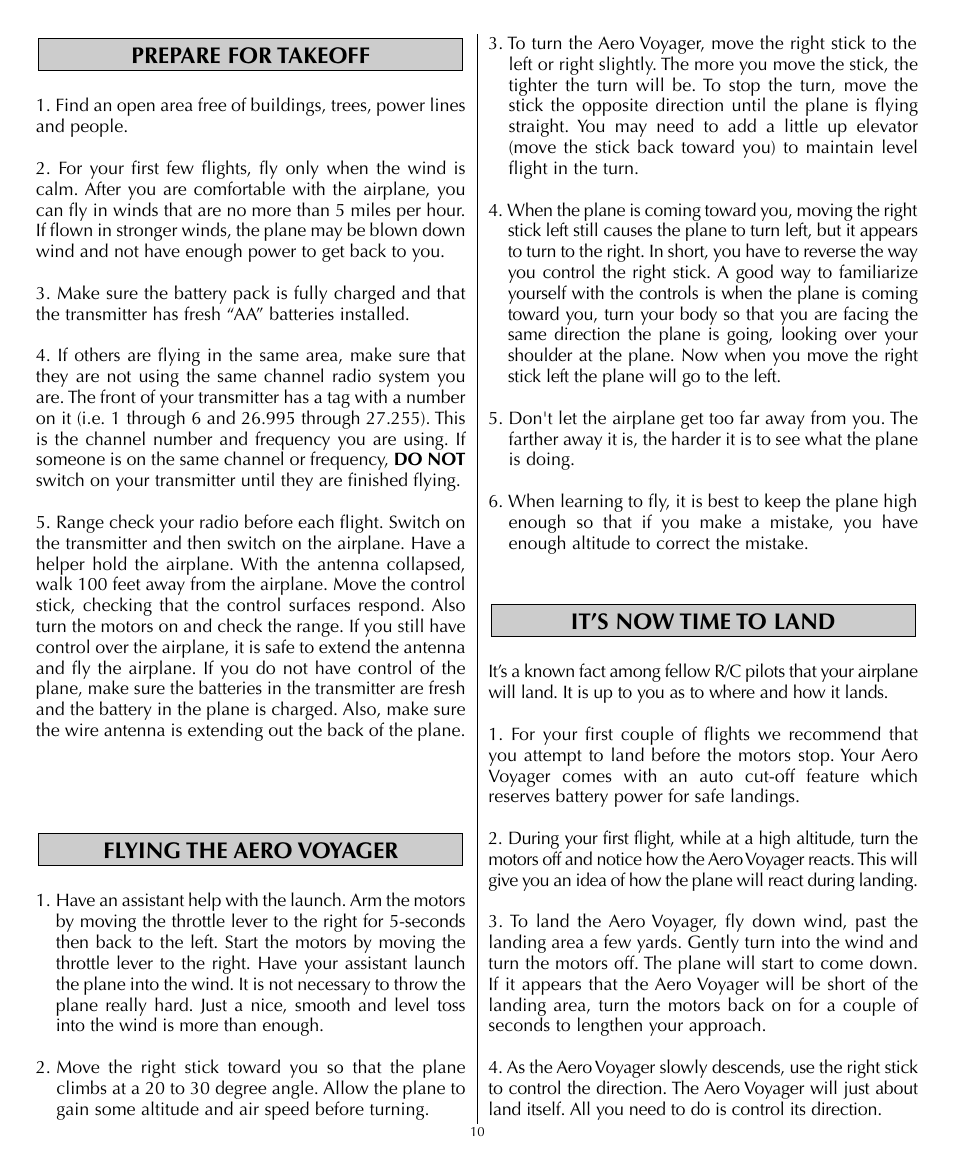 Flyzone HCAA1981 User Manual | Page 10 / 12