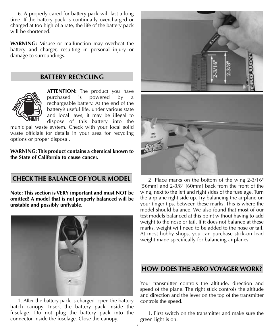Flyzone HCAA1981 User Manual | Page 7 / 12