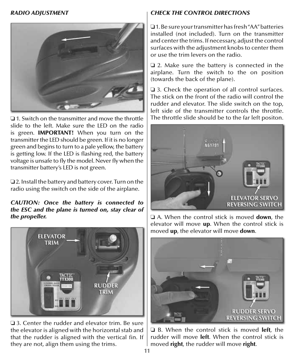 Flyzone HCAA27 User Manual | Page 11 / 16