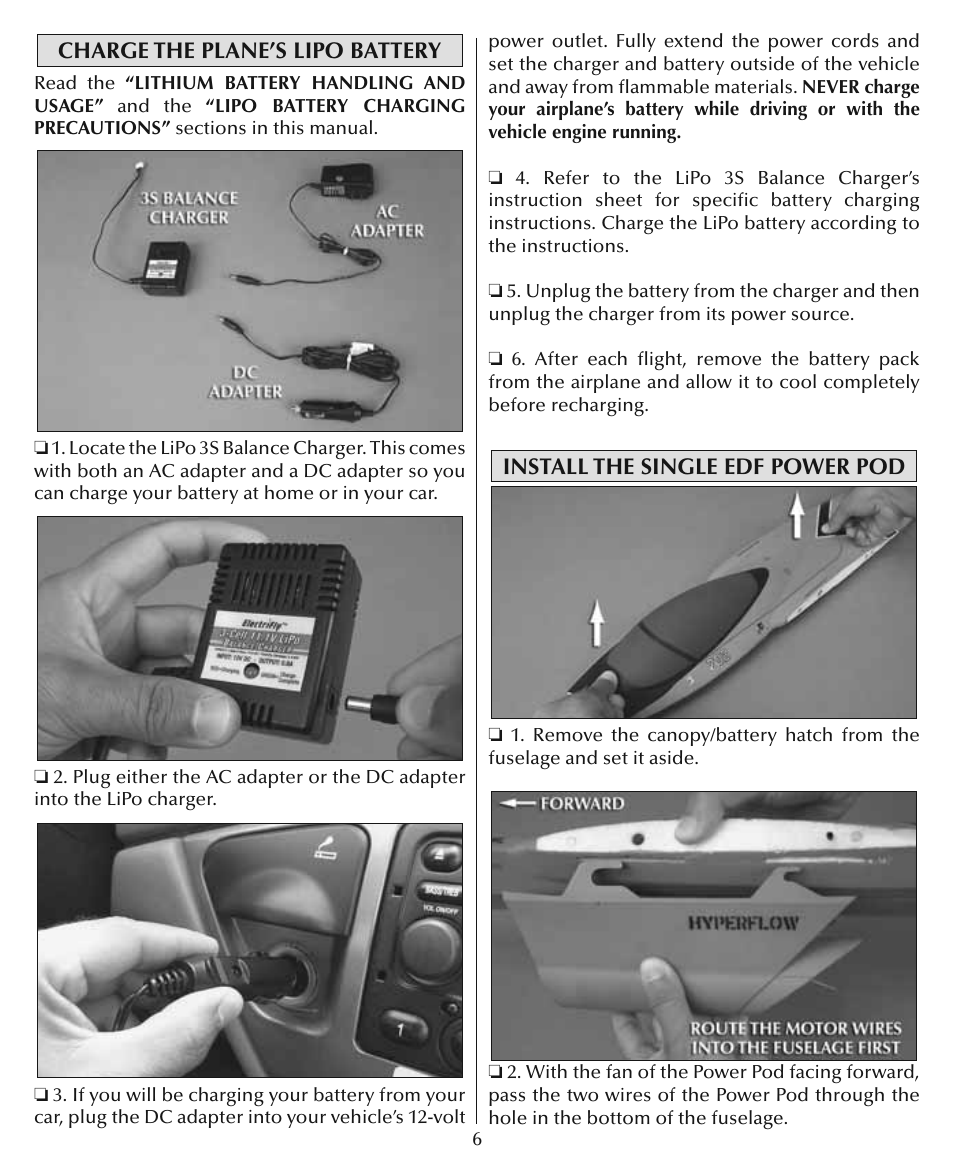 Flyzone HCAA28 User Manual | Page 6 / 16