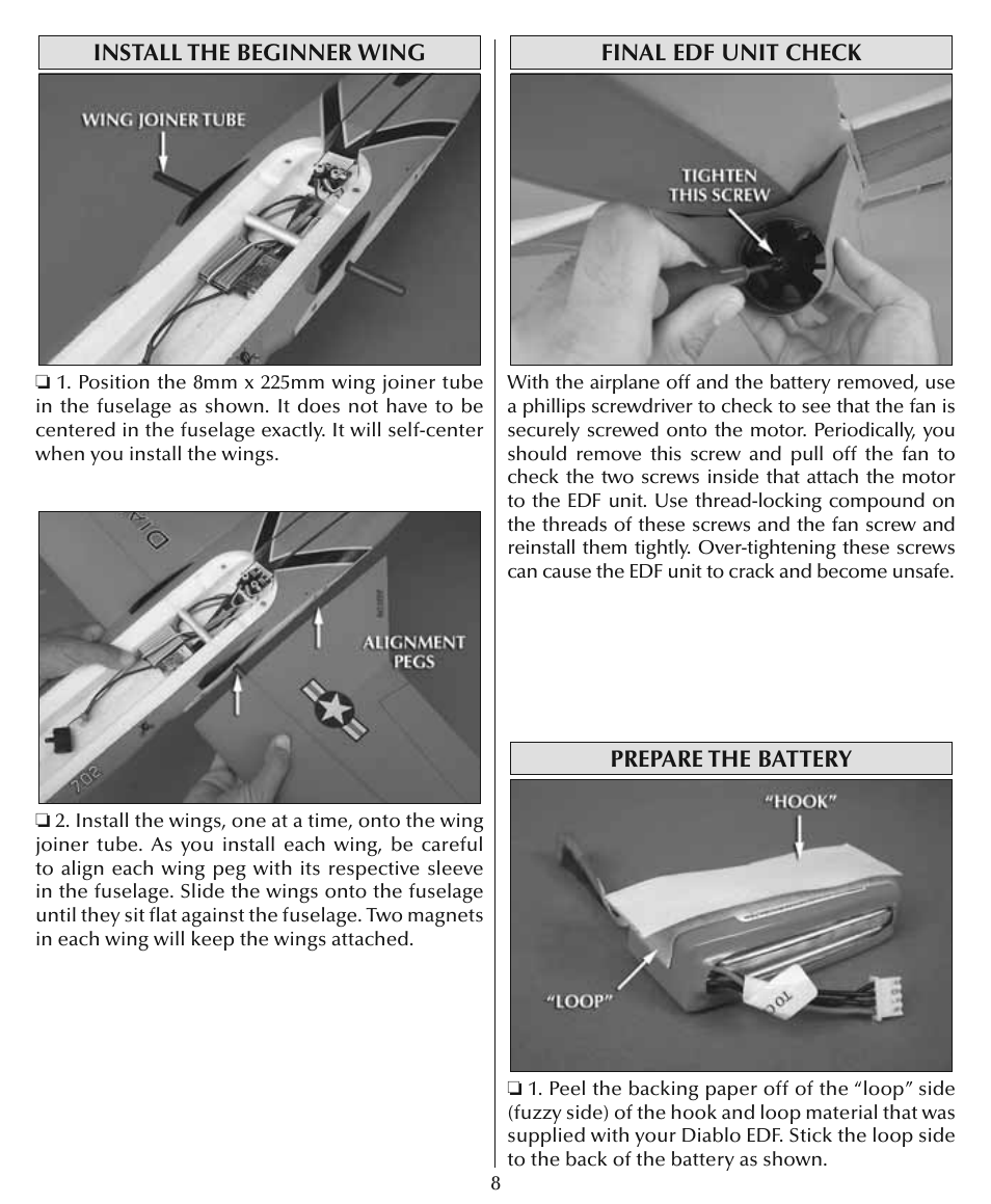 Flyzone HCAA28 User Manual | Page 8 / 16