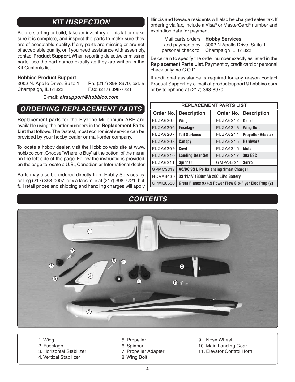 Flyzone FLZA3604 User Manual | Page 4 / 12