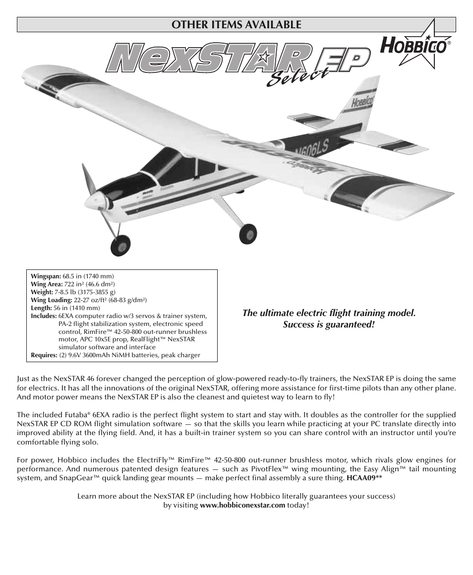 Other items available | Flyzone HCAA24 User Manual | Page 16 / 16