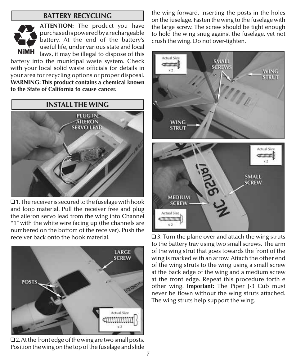 Flyzone HCAA24 User Manual | Page 7 / 16