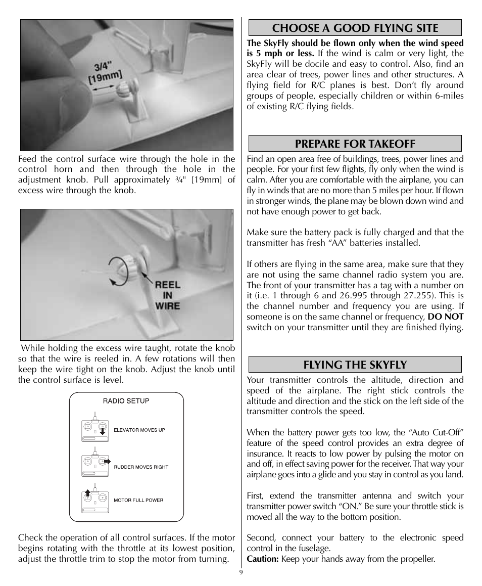 Flyzone HCAA1961 User Manual | Page 9 / 12