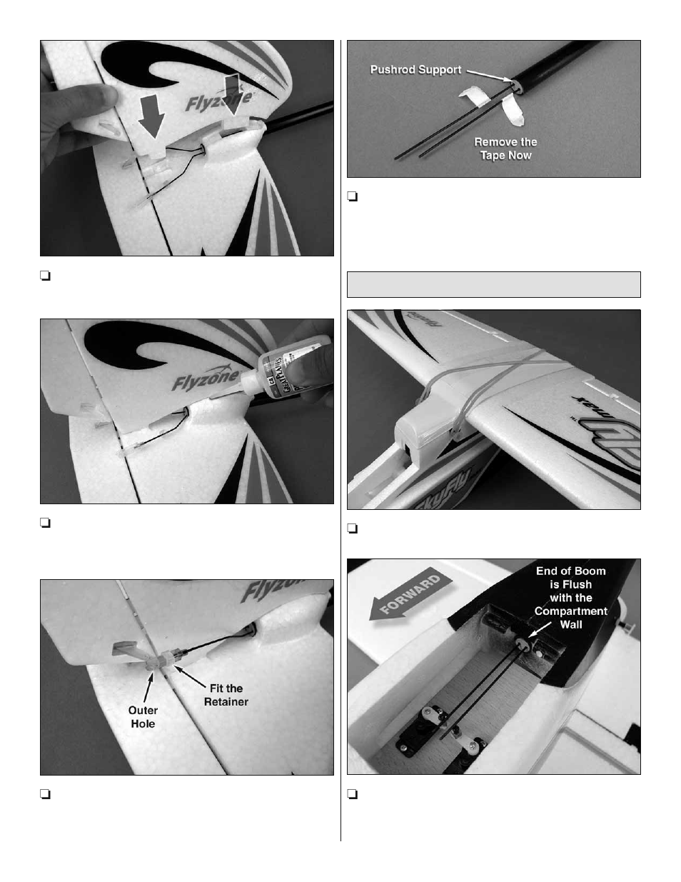 Hook up the controls | Flyzone HCAA2511 User Manual | Page 6 / 20