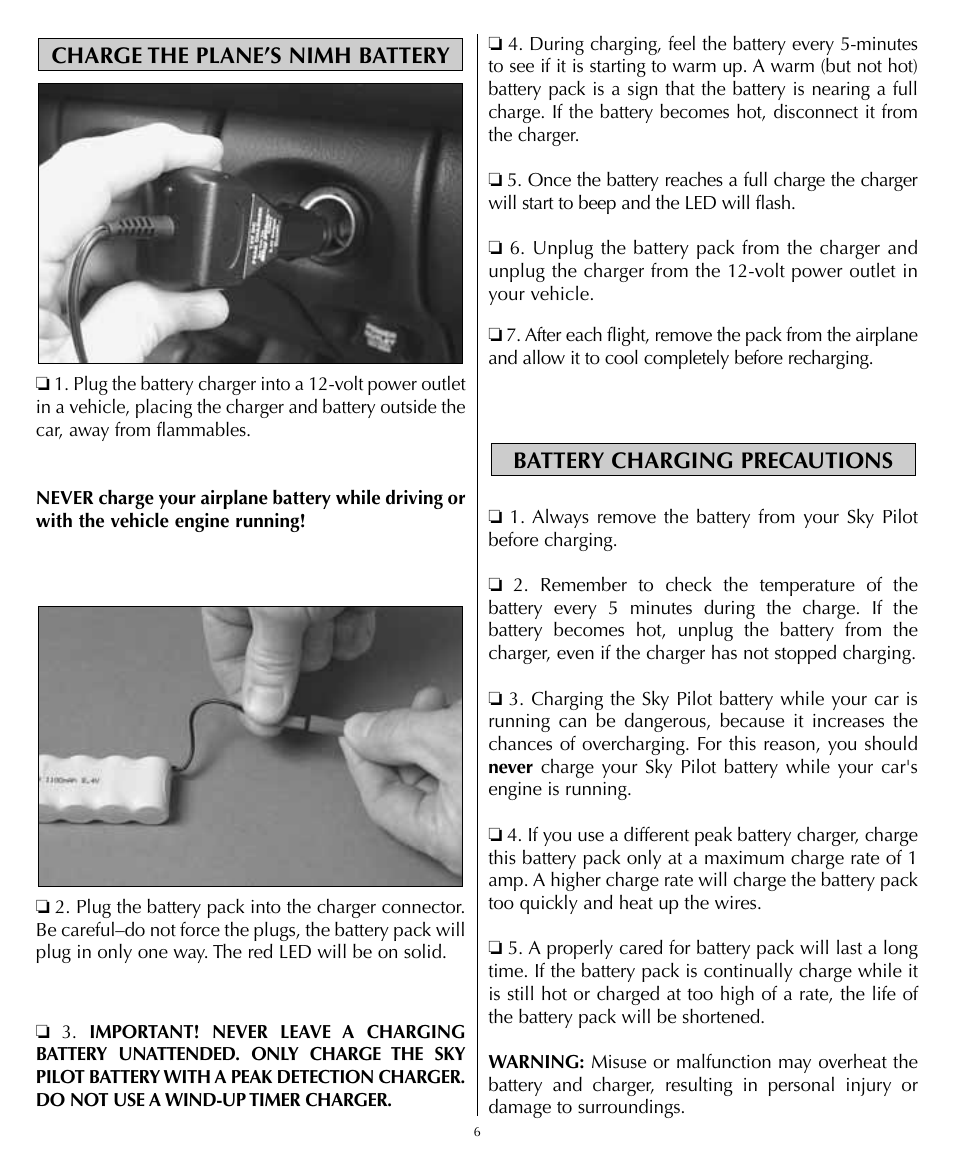 Flyzone HCAA1985 User Manual | Page 6 / 12