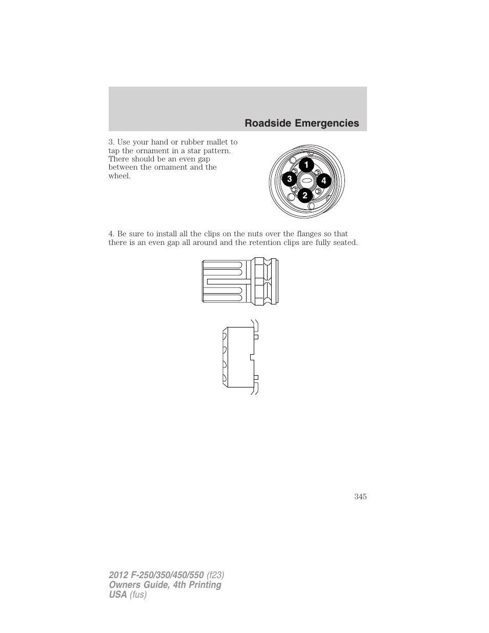 FORD 2012 F-250 User Manual | Page 345 / 448