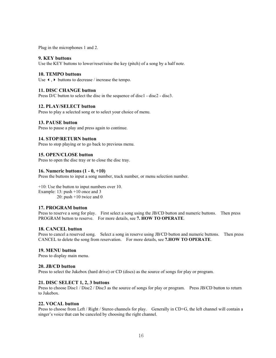CAVS JB-99 User Manual | Page 16 / 56