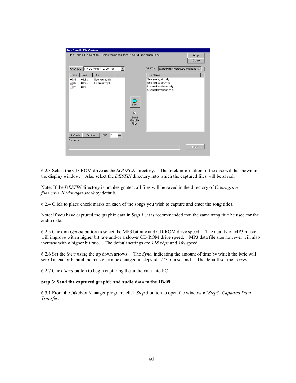 CAVS JB-99 User Manual | Page 40 / 56