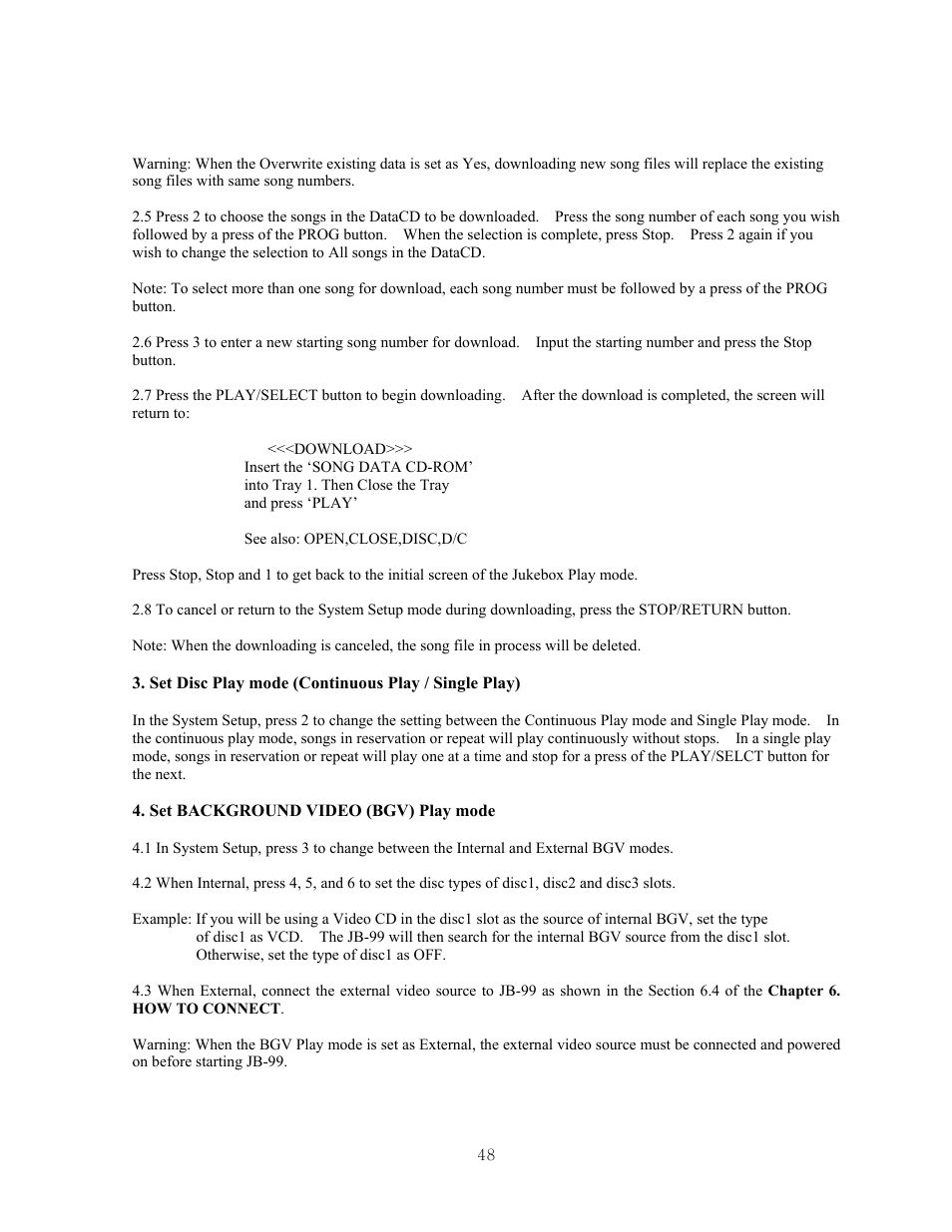CAVS JB-99 User Manual | Page 48 / 56