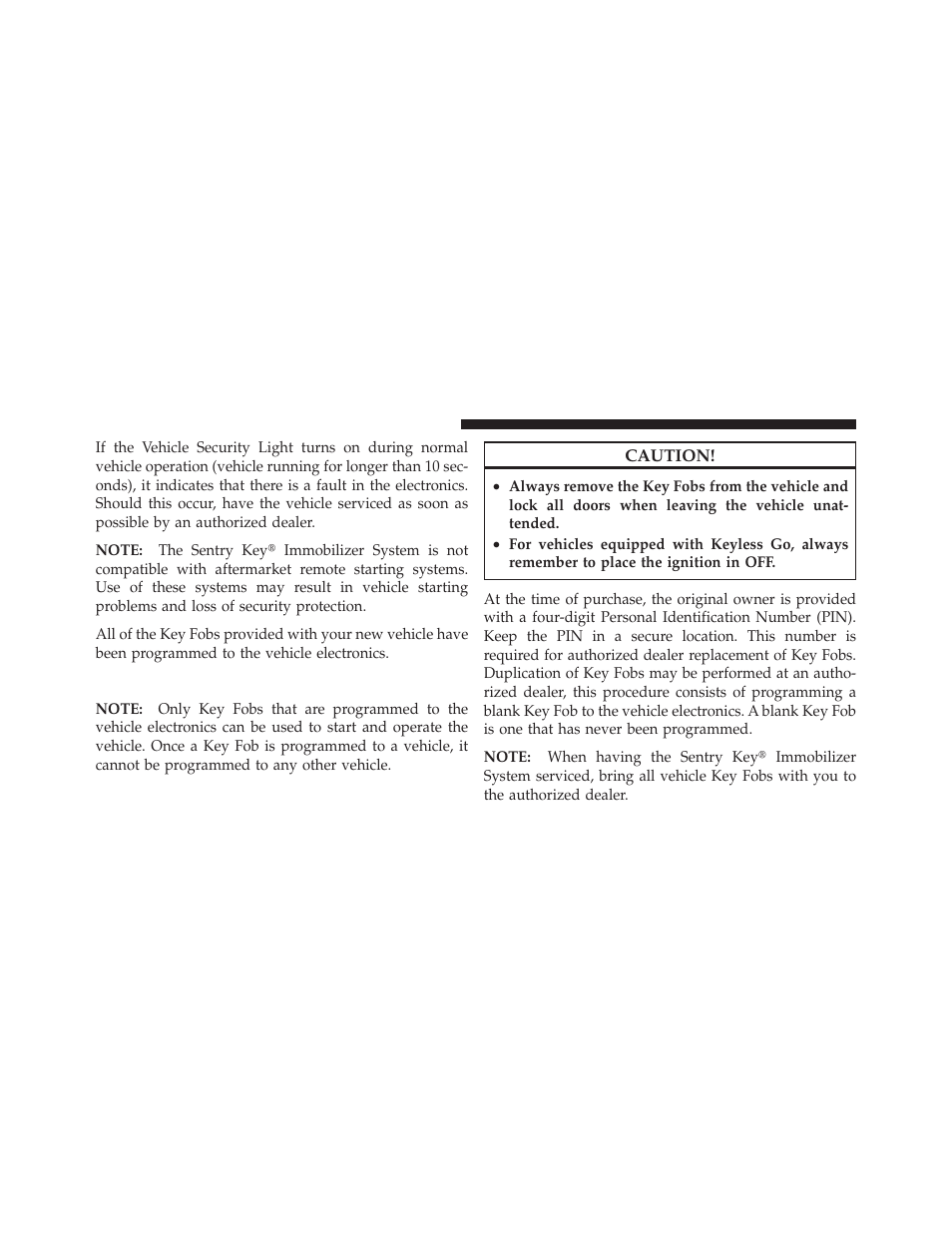 Replacement keys | Chrysler 300SRT User Manual | Page 17 / 465