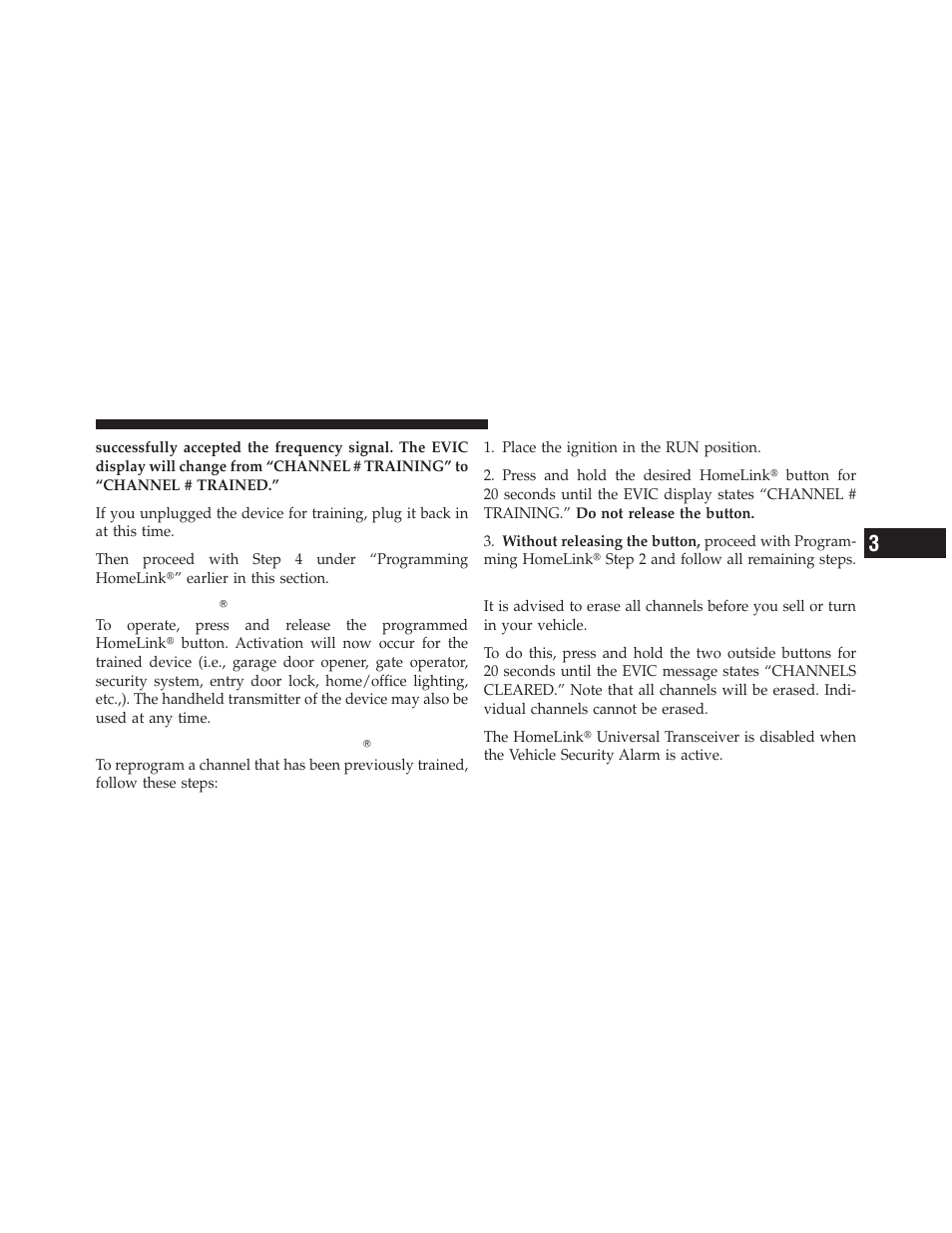 Using homelink, Reprogramming a single homelink button, Security | Reprogramming a single homelink, Button | Chrysler 300SRT User Manual | Page 170 / 465