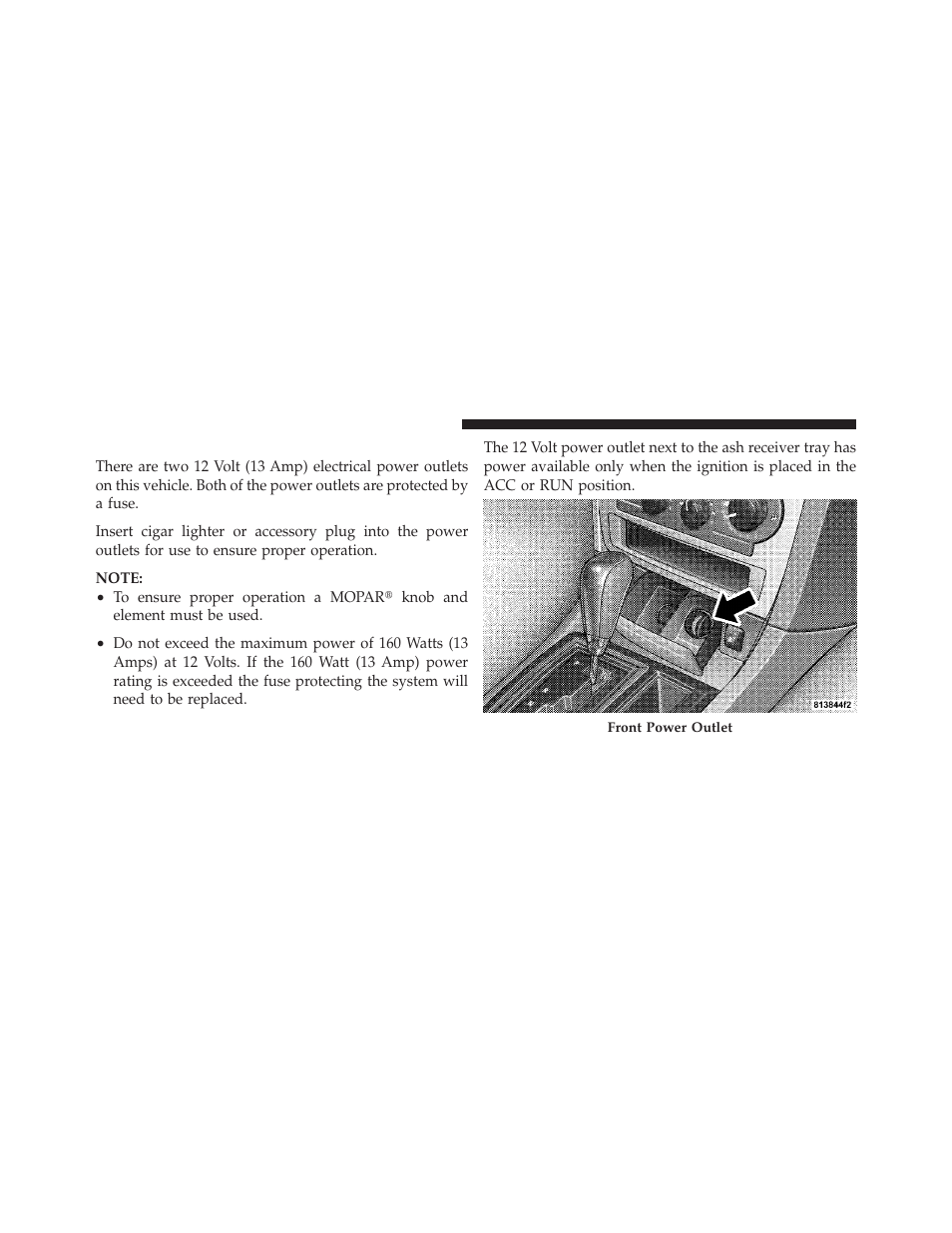 Electrical power outlets | Chrysler 300SRT User Manual | Page 175 / 465