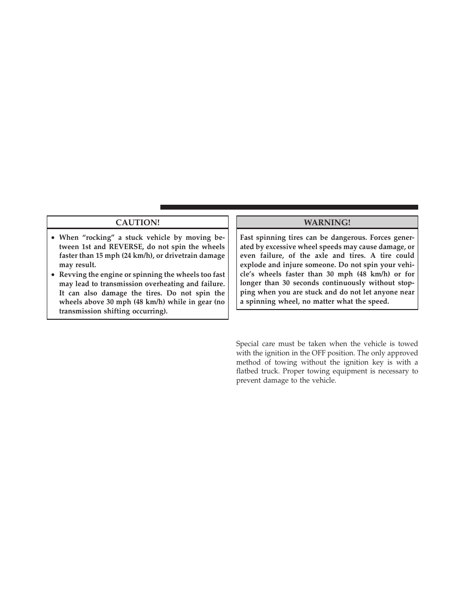 Towing a disabled vehicle, Without the ignition key fob | Chrysler 300SRT User Manual | Page 361 / 465