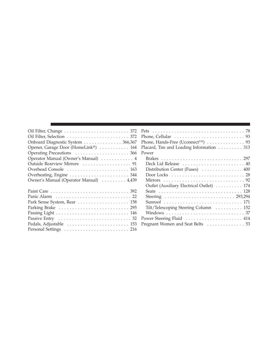 Chrysler 300SRT User Manual | Page 457 / 465