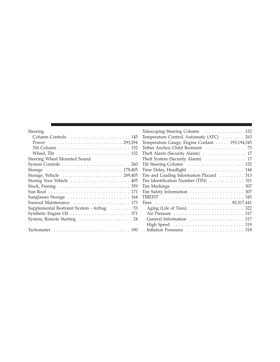 Chrysler 300SRT User Manual | Page 461 / 465