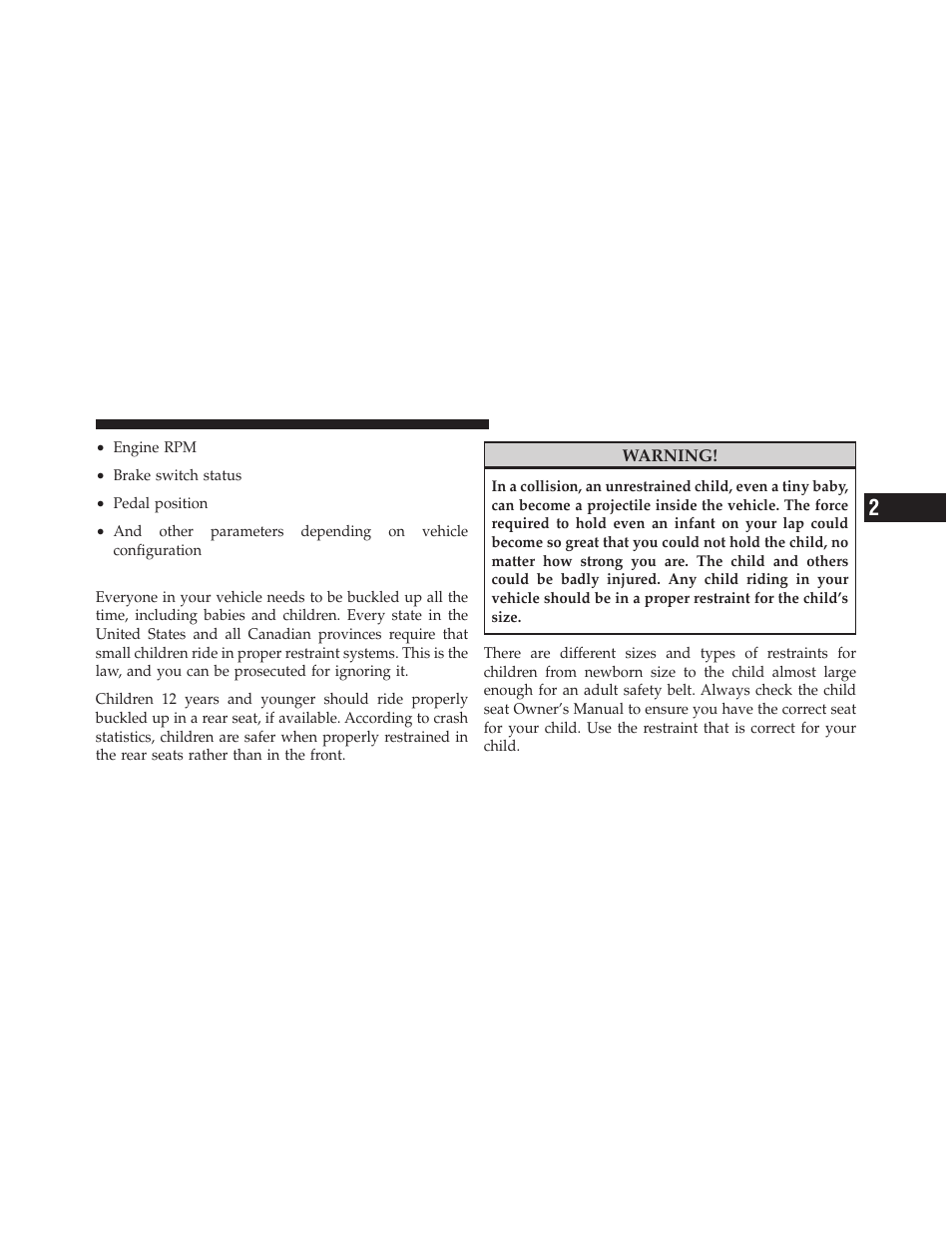 Child restraints | Chrysler 300SRT User Manual | Page 70 / 465