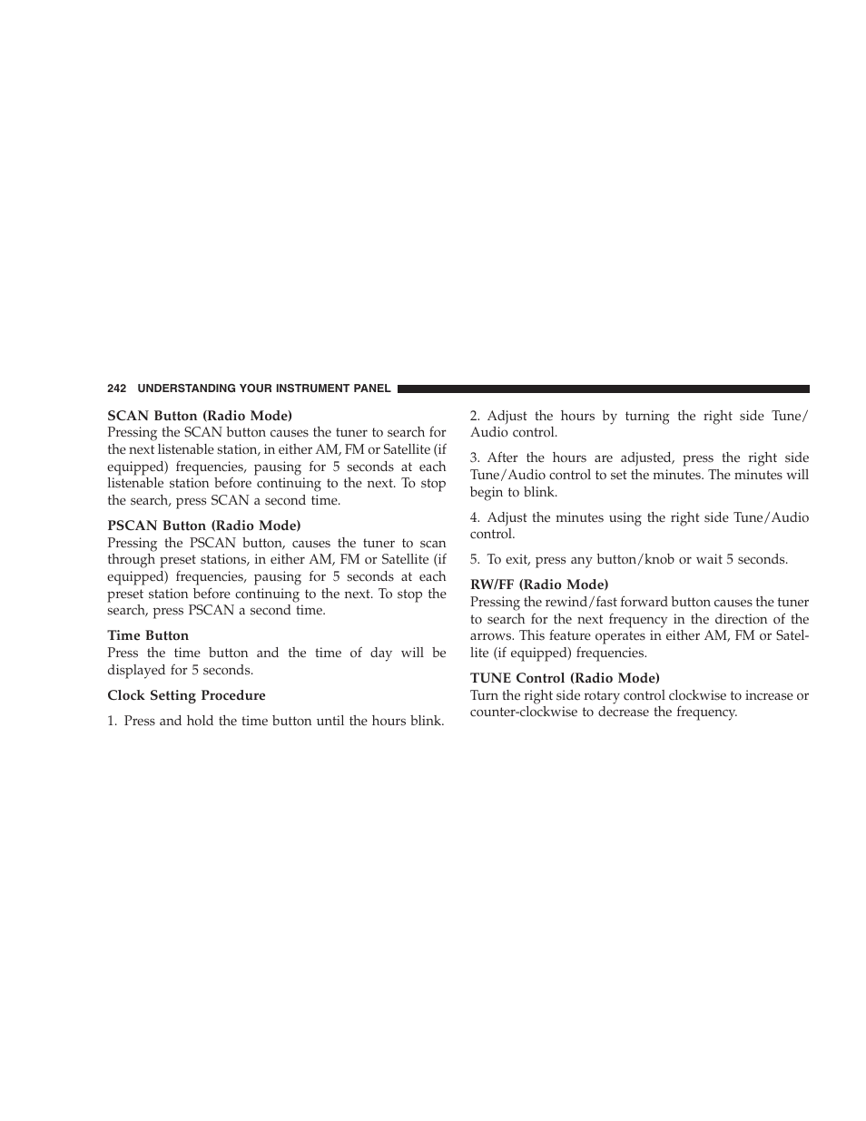 Chrysler 2006 PT Cruiser Sedan User Manual | Page 242 / 464